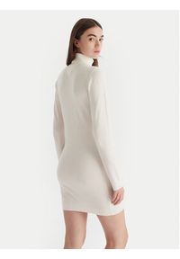 Tommy Jeans Sukienka dzianinowa Ess DW0DW21958 Écru Slim Fit. Materiał: bawełna #3