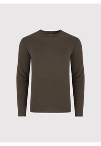 Pako Lorente - PAKO LORENTE – Brązowy sweter męski o-neck. Okazja: na co dzień. Kolor: brązowy. Materiał: poliester, wiskoza. Sezon: jesień. Styl: casual #3