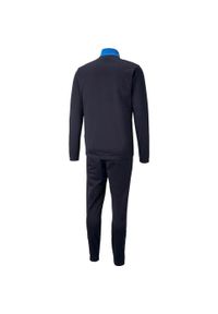Puma - Dres Męski Individual Rise. Kolor: niebieski. Materiał: dresówka