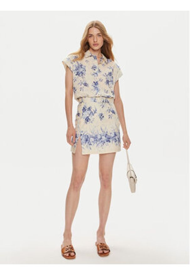 TwinSet - TWINSET Koszula 241TT2426 Kolorowy Loose Fit. Materiał: bawełna. Wzór: kolorowy