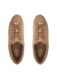 Michael Kors Sneakersy Keaton Lace up 43R5KEFS1S Brązowy. Kolor: brązowy. Materiał: skóra #4