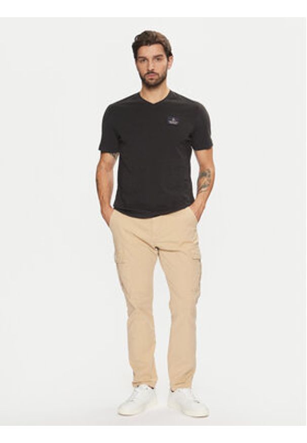 Aeronautica Militare T-Shirt 242TS2333J662 Czarny Regular Fit. Kolor: czarny. Materiał: bawełna