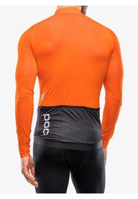 Bluza rowerowa męska POC Essential Road LS Jersey. Kolor: czarny, pomarańczowy, wielokolorowy. Materiał: jersey