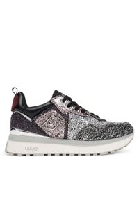 Liu Jo Sneakersy Maxi Wonder Glitter 01 BF5009 TX007 Srebrny. Kolor: srebrny