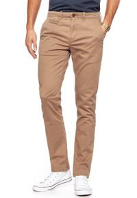 Wrangler - WRANGLER SPODNIE MĘSKIE CHINO TOBACCO BROWN W14LCF81A $. Materiał: tkanina, elastan, materiał