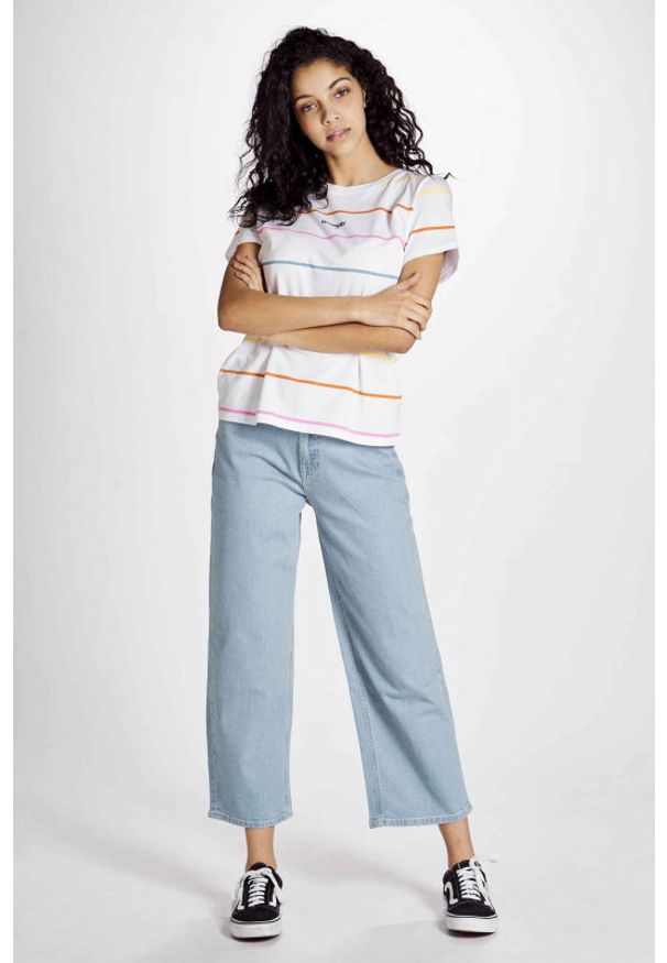 Lee - LEE WIDE LEG DAMSKIE SPODNIE JEANSOWE L30SEZNG 112106618