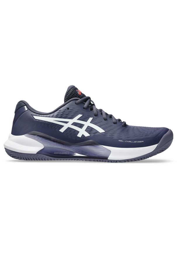 Asics - Buty do tenisa męskie, Gel-Challenger 14 Clay. Zapięcie: sznurówki. Kolor: biały, wielokolorowy, niebieski. Materiał: materiał, syntetyk, tkanina. Szerokość cholewki: normalna. Sport: tenis