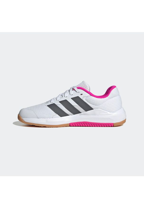 Adidas - Buty fitness damskie ADIDAS Dropset. Kolor: biały. Materiał: mesh. Szerokość cholewki: normalna. Sport: fitness