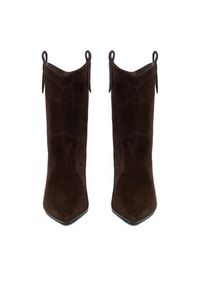 Gino Rossi - GINO ROSSI Botki EO-ZARA-LT2546 Brązowy. Kolor: brązowy. Materiał: skóra, zamsz #8