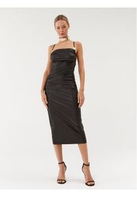 Just Cavalli Sukienka koktajlowa 75PAO924 Czarny Slim Fit. Kolor: czarny. Materiał: syntetyk. Styl: wizytowy #1