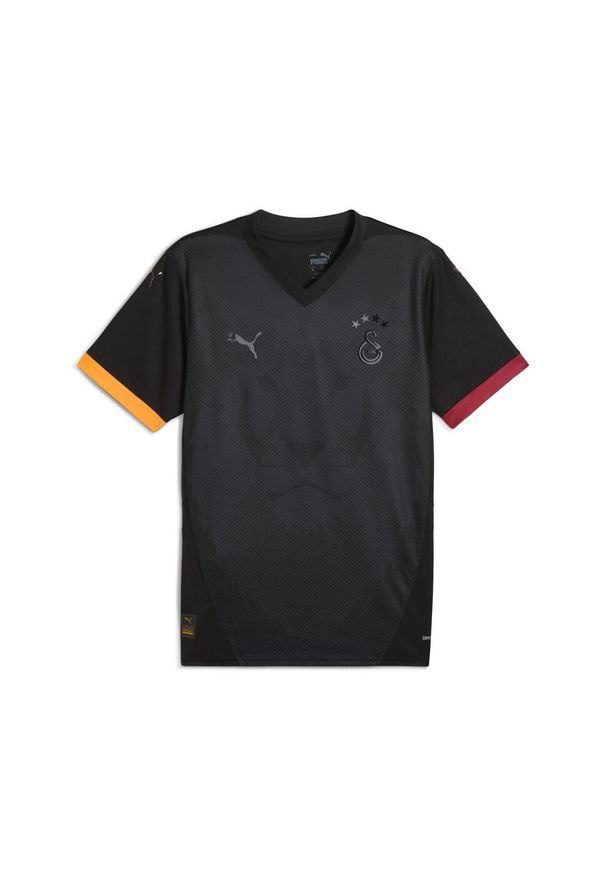 Puma - Męska koszulka Galatasaray SK Special PUMA Black Intense Orange Red Rhythm. Kolor: wielokolorowy, pomarańczowy, żółty, czarny, czerwony. Materiał: prążkowany. Wzór: aplikacja