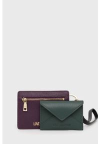 Love Moschino etui na karty damski. Materiał: materiał. Wzór: gładki #1