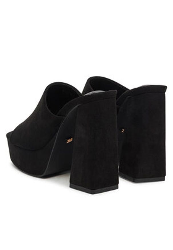 DeeZee Klapki F7979-1 Czarny. Kolor: czarny. Materiał: materiał