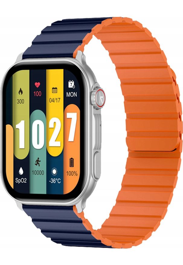KIESLECT - Smartwatch Kieslect KS Pro Czarno-pomarańczowy (YFT2056EU). Rodzaj zegarka: smartwatch. Kolor: wielokolorowy, pomarańczowy, czarny