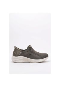 skechers - Buty Kobieta Skechers Ultra Flex 3.0 brązowy. Zapięcie: bez zapięcia. Kolor: zielony. Model: Skechers Sport. Sport: turystyka piesza