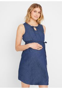 Sukienka dżinsowa ciążowa bonprix niebieski "stone”. Kolekcja: moda ciążowa. Kolor: niebieski. Materiał: bawełna #3
