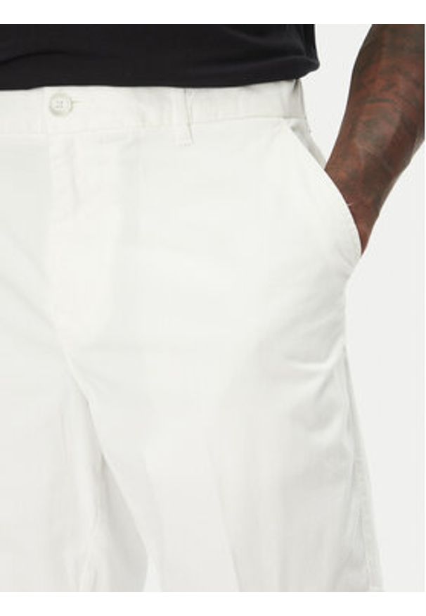 BOSS Szorty materiałowe H-Slice 50540743 Biały Slim Fit. Kolor: biały. Materiał: bawełna