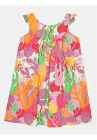 COCCODRILLO - Coccodrillo Sukienka letnia WC4129301OWK Kolorowy Regular Fit. Materiał: bawełna. Wzór: kolorowy. Sezon: lato