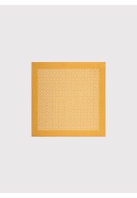 Pako Lorente - PAKO LORENTE – Żółta poszetka w geometryczny wzór. Kolor: żółty. Materiał: jedwab. Wzór: geometria