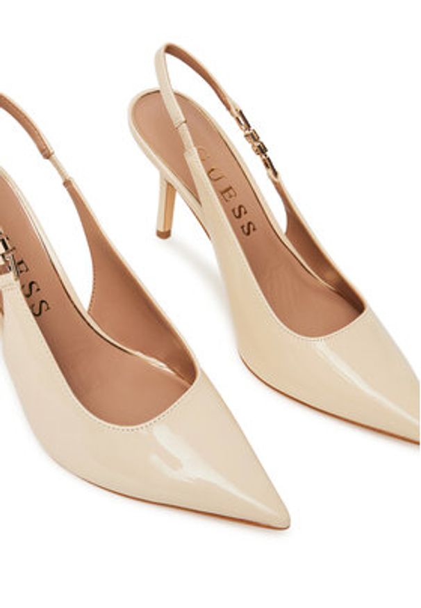 Guess Szpilki FLTNS5 PAF05 Beżowy. Kolor: beżowy. Materiał: skóra. Obcas: na szpilce