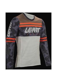 LEATT - Longsleeve rowerowy męski Leatt MTB Gravity 4.0. Kolor: czarny, szary, brązowy, wielokolorowy. Długość rękawa: długi rękaw