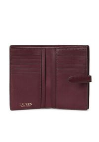 Lauren Ralph Lauren - LAUREN RALPH LAUREN Duży Portfel Damski 432915358004 Bordowy. Kolor: czerwony. Materiał: skóra #2
