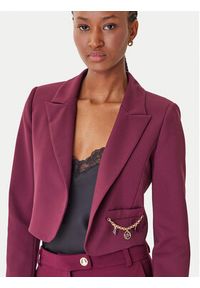 Rinascimento Bolerko CFC0126215003 Bordowy Regular Fit. Kolor: czerwony. Materiał: wiskoza