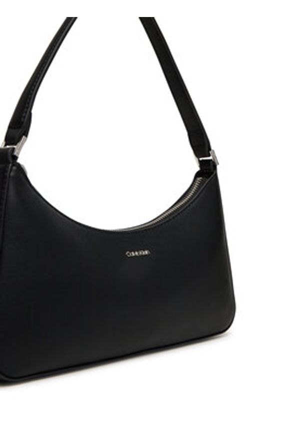 Calvin Klein Torebka Ck Must Small Shoulder Bag LV04F3096G Czarny. Kolor: czarny. Materiał: skórzane