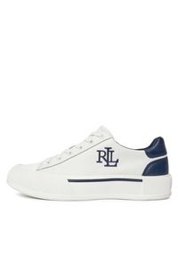 Lauren Ralph Lauren Sneakersy 802925360001 Biały. Kolor: biały. Materiał: skóra