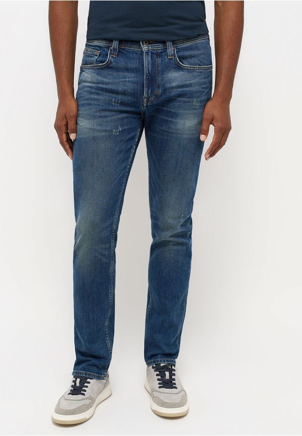 Mustang - MĘSKIE SPODNIE JEANSOWE MUSTANG ORLANDO SLIM DENIM BLUE 1014599 5000 773