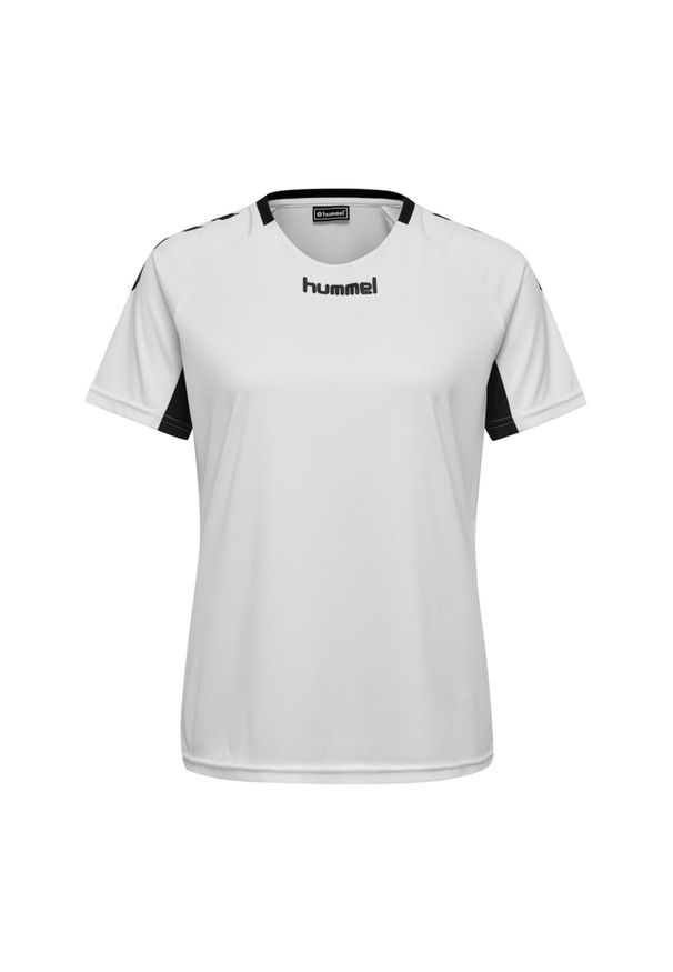 Koszulka sportowa z krótkim rękawem damska Hummel Core Team Jersey Woman S/S. Kolor: biały. Materiał: jersey. Długość rękawa: krótki rękaw. Długość: krótkie