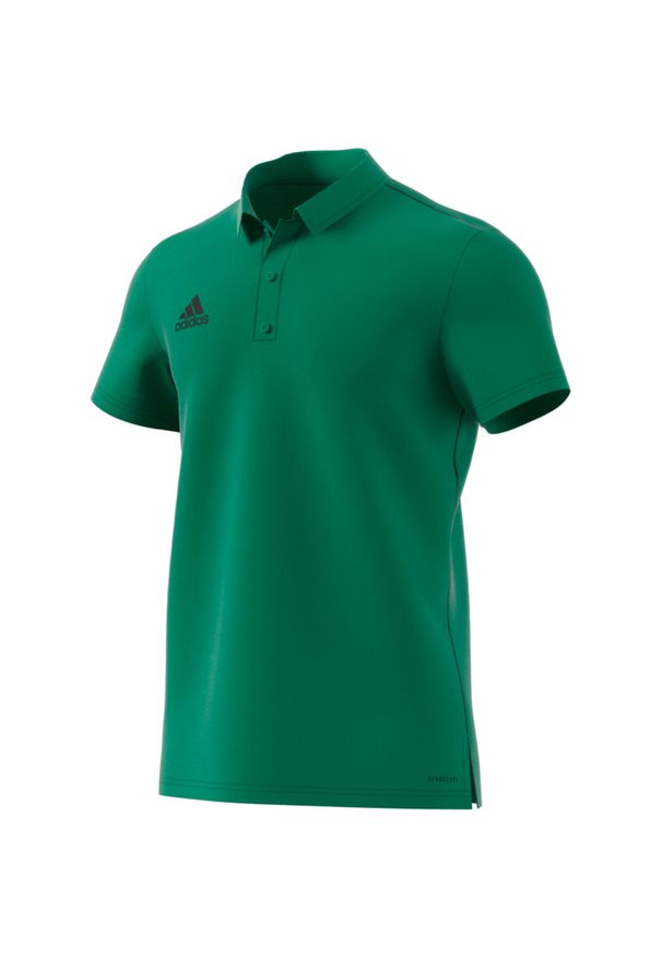 Adidas - Koszulka adidas Core 18 Climalite Polo M FS1901. Typ kołnierza: polo. Kolor: zielony. Technologia: ClimaLite (Adidas). Sport: piłka nożna, fitness