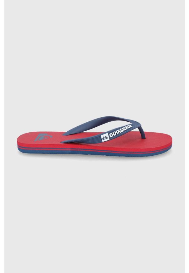 Quiksilver - Japonki. Kolor: niebieski. Materiał: materiał. Wzór: gładki