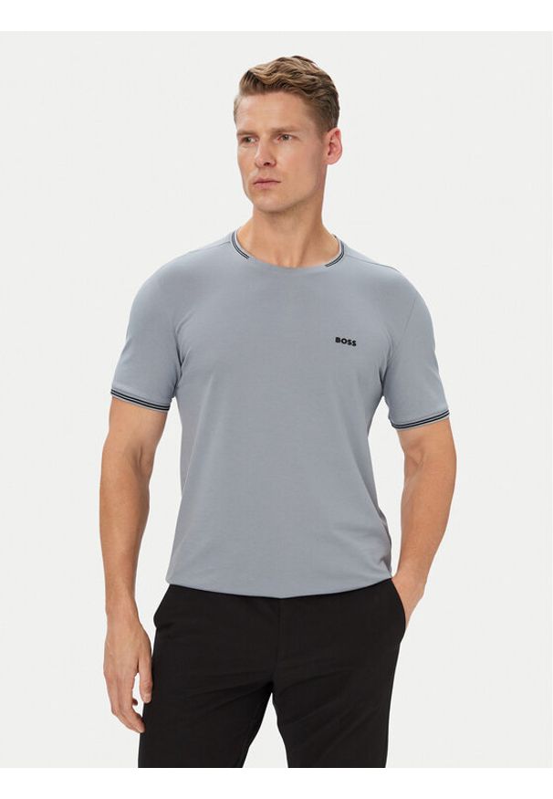 BOSS T-Shirt Taul 50521245 Szary Regular Fit. Kolor: szary. Materiał: bawełna