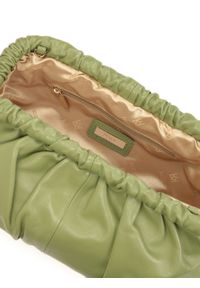 Kazar - Zielona torebka do ręki typu pouch bag. Kolor: zielony. Materiał: skórzane. Rodzaj torebki: do ręki #7