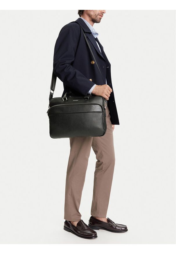 Gino Rossi Torba na laptopa C-GIN-L-004-08 Czarny. Kolor: czarny. Materiał: materiał