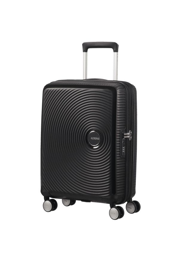 AMERICAN TOURISTER - Walizka kabinowa poszerzana American Tourister Soundbox. Kolor: czarny