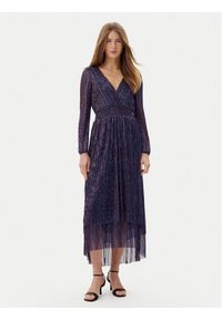 Pepe Jeans Sukienka codzienna Althea PL953637 Fioletowy Regular Fit. Okazja: na co dzień. Kolor: fioletowy. Materiał: syntetyk. Typ sukienki: proste. Styl: casual