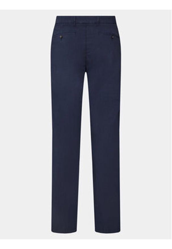 North Sails Chinosy Defender 673071 Granatowy Slim Fit. Kolor: niebieski. Materiał: bawełna