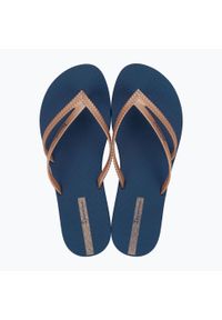 Japonki damskie Ipanema Bossa. Okazja: na plażę. Kolor: niebieski. Styl: sportowy
