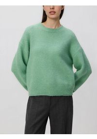 Reserved - Sweter z dodatkiem wełny - jasnoturkusowy. Kolor: turkusowy. Materiał: wełna #1