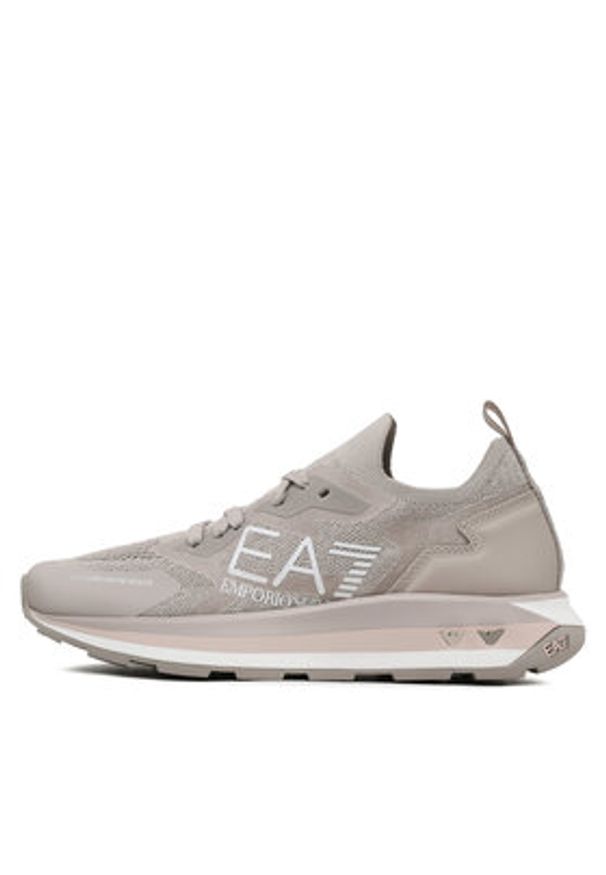 EA7 Emporio Armani Sneakersy X8X113 XK269 S307 Beżowy. Kolor: beżowy. Materiał: materiał