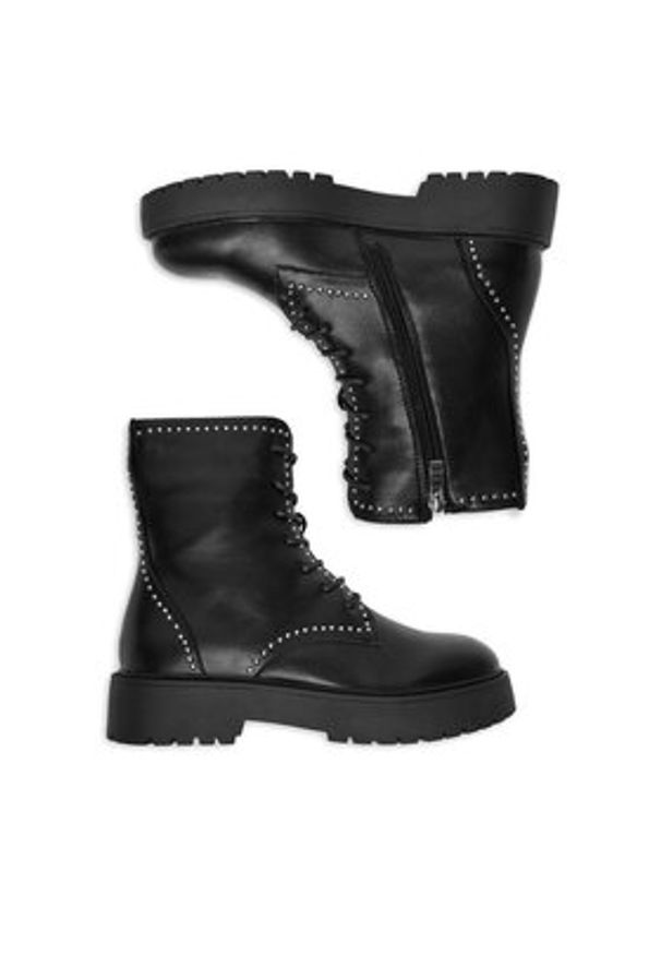 DeeZee Trzewiki 24ST0121-1 Czarny. Kolor: czarny. Materiał: syntetyk, materiał