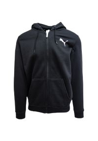 Bluza z pełnym zamkiem błyskawicznym Puma Essentail Logo. Kolor: wielokolorowy, czarny, biały. Materiał: polar #1