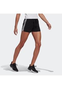 Spodenki fitness damskie Adidas. Kolor: czarny. Materiał: elastan, bawełna. Sport: fitness