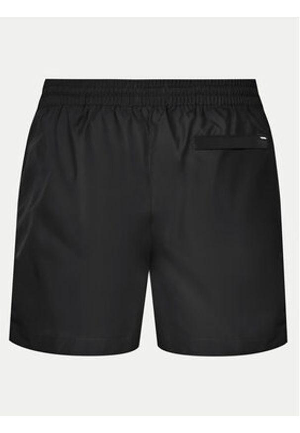 Calvin Klein Swimwear Szorty kąpielowe KM0KM01111 Czarny Regular Fit. Kolor: czarny. Materiał: syntetyk