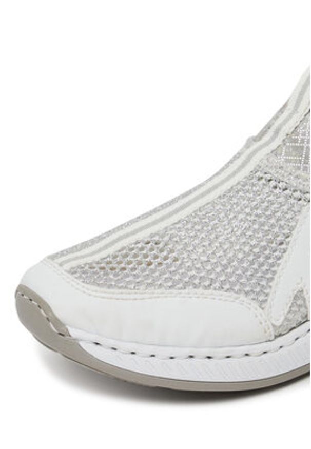 Rieker Sneakersy N5554-81 Biały. Kolor: biały. Materiał: materiał