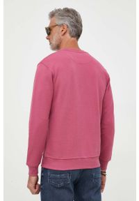 Pepe Jeans bluza bawełniana Medley męska kolor różowy z nadrukiem. Kolor: różowy. Materiał: bawełna. Wzór: nadruk #5