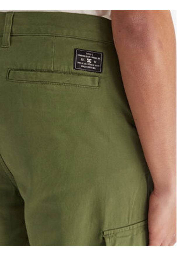 DC Shoes Spodnie cargo Worker Baggy Chino Cargo EDYNP03170 Zielony Relaxed Fit. Kolor: zielony. Materiał: bawełna