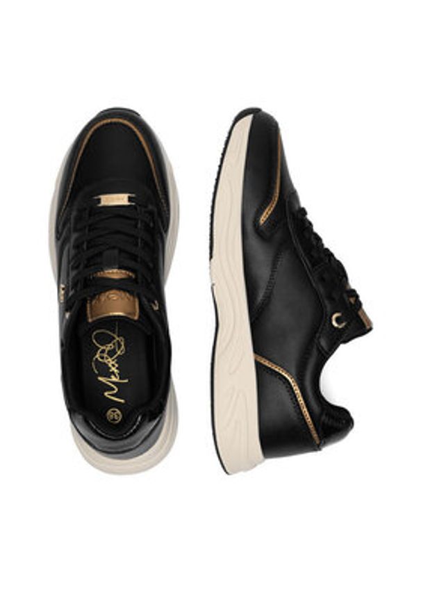 MEXX Sneakersy MI001009143W Czarny. Kolor: czarny. Materiał: skóra